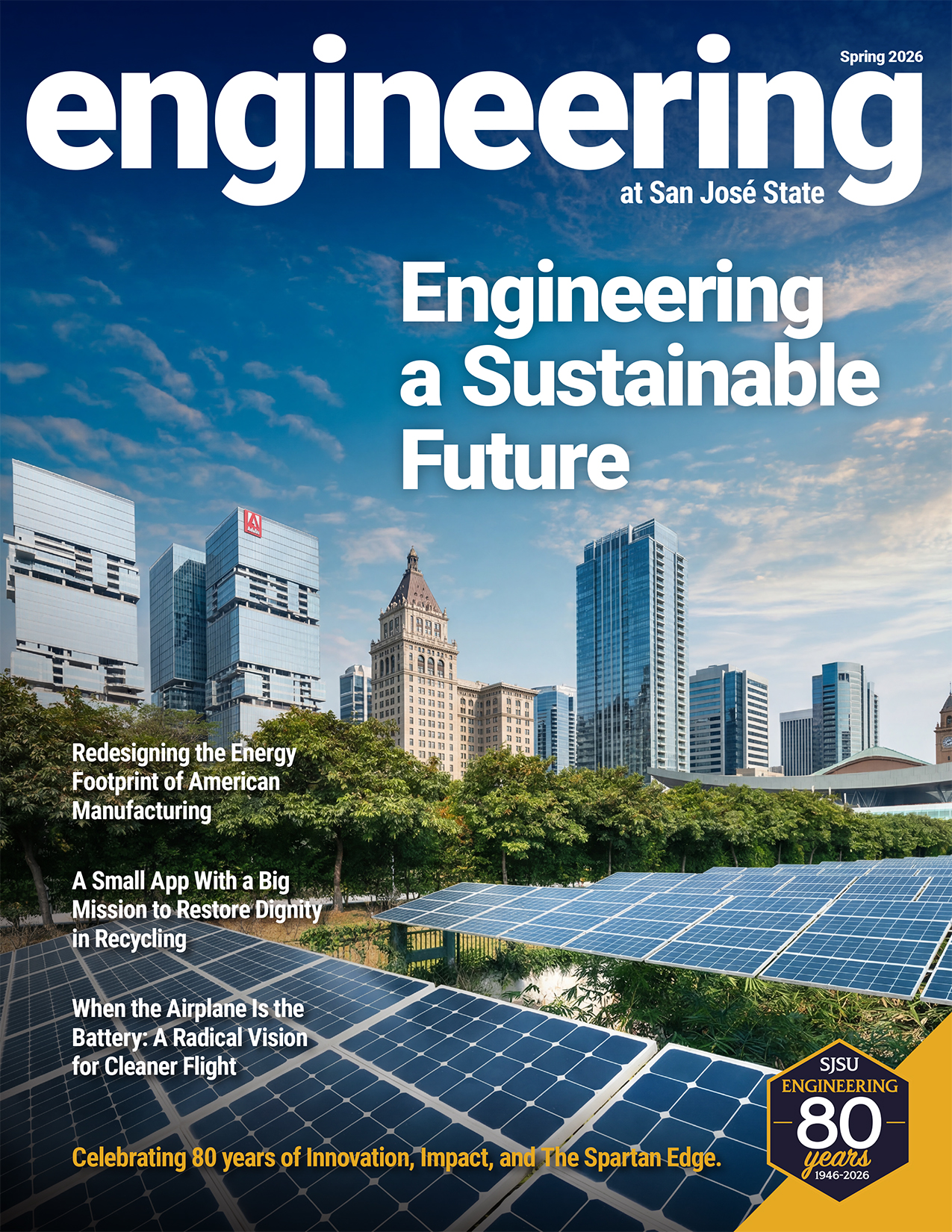 2026 Engineering Magazine Cover - Engineering a Sustainable Future